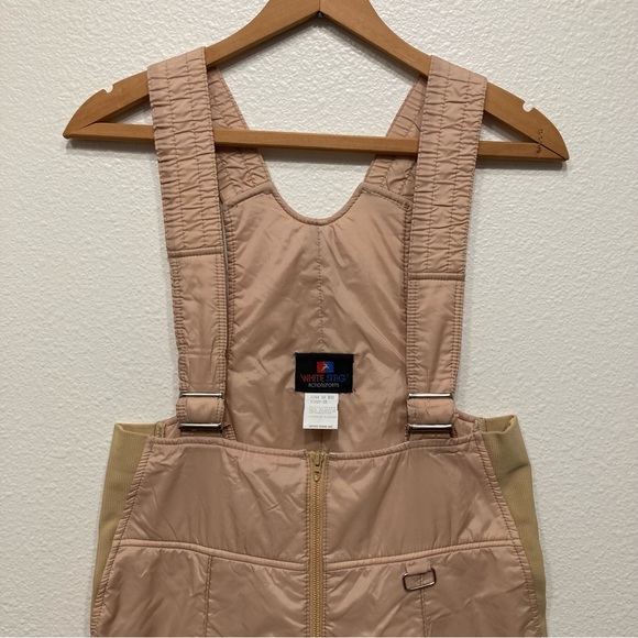 Vintage Tan Snow Overalls - Picture 2 of 16
